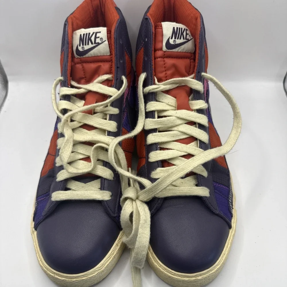 Nike WMNS Blazer Mid Premium Style 316959-551 Size 8.5 US Purple Orange‎ Pink